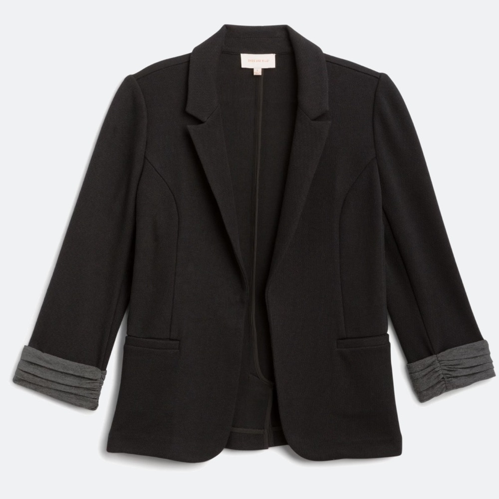 Medium Black Skies Are Blue Blazer with 3/4 sleeves